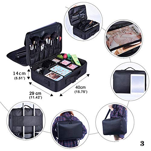 Multi-Functional Professional partition Makeup Bag Portable Nail Embroidery Large-Capacity Travel Portable Collection Makeup Box O P