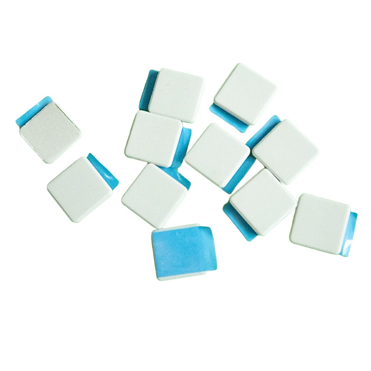 50Pcs Adhesive-Backed Silicon Carbide Ceramic Thermal Pads for Effective Heat Management(10x15x2mm)