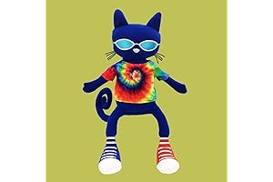 MerryMakers Pete The Cat Gets Groovy Soft Cat Stuffed Animal Plush Toy