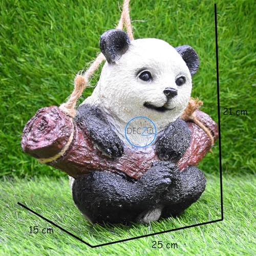 Poly-Resin Hanging Decor for Garden, Home, Gift (Baby Panda)