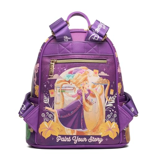 Image of Wondapop Disney Tangled Rapunzel 11 inch Vegan Leather Fashion Mini Backpack