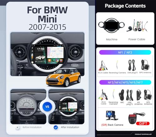 Autoradio Android 13 pour Mini : réparez votre navigation obsolète - 8