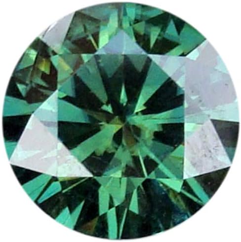 GEMHUB Natural Blue | Green Moissanite Loose Gemstone 0.70 CT- 3.00 CT Round Cut Gems for Jewelry Making For Necklace for Men