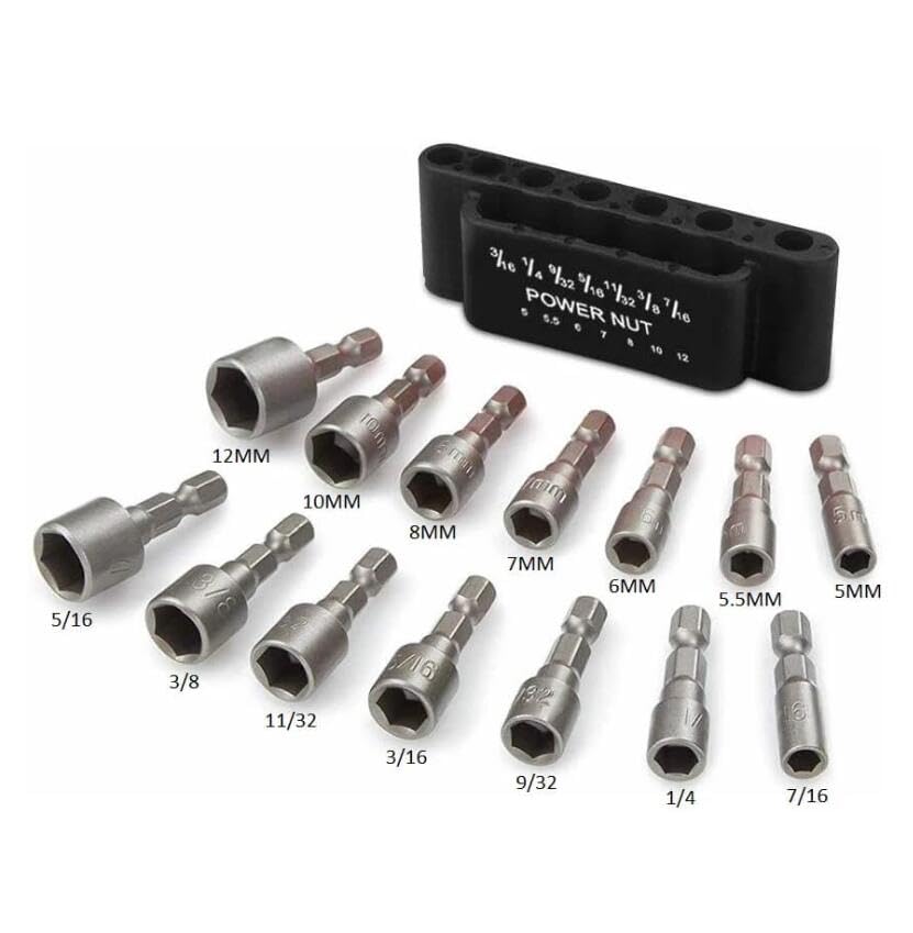 Set Di Punte Per Avvitatore A Dado Con Gambo Esagonale E Prolunga Flessibile Per Trapano 87964141 - Foto 7