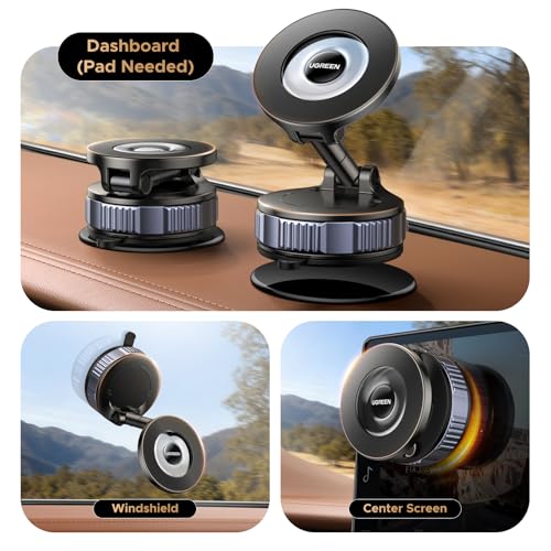 Image of UGREEN Car Phone Mount for MagSafe 22xN52 & 80 LBS 3600gf