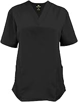 Vista 2 de Natural Uniforms Conjunto de ropa quirúrgica para mujer, camisetas y pantalones médicos - Paquete de 6