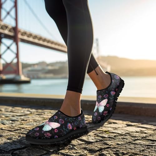 Image of Women's Loafers Slip On Slip Shoe Casual Walking Shoes Non Slip Work Shoes Mesh Athletic Sneakers