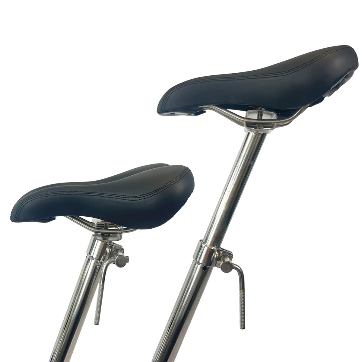 WaterClip - AquaBike Acier Inoxydable - Vélo de Piscine léger - Hauteur réglable - Prof 1m10 à 1m20