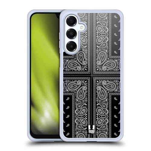 Coque Gel Samsung Galaxy A16 5G Croix Noire Bandana Cachemire Compatible MagSafe Protection Militaire