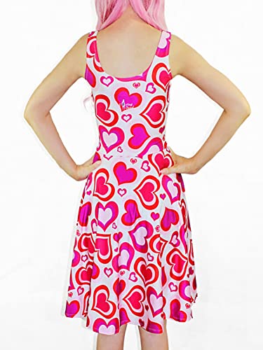 Image of Sister Amy Printed Elastic Sleeveless Shaping Breathable Camisole Skater Dress