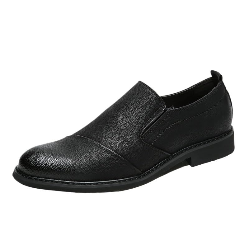 Formal Oxford Shoes for Men's Anti-Slip Casual Calfskin Leather Slip-on Evening Breathable