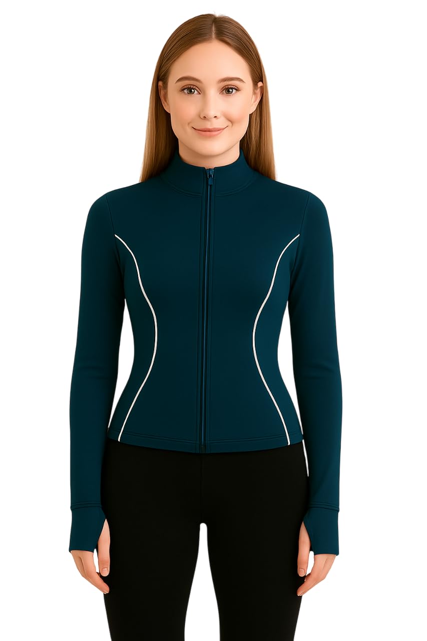 Imperative Women's Sports Full-Zip Jacket with Thumbhole Sleeves