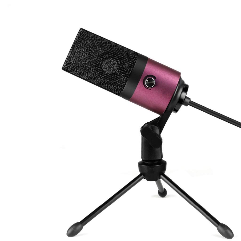 Microphone pour ordinateur portable USB haute sensibilité pour enregistrement vidéo et jeu