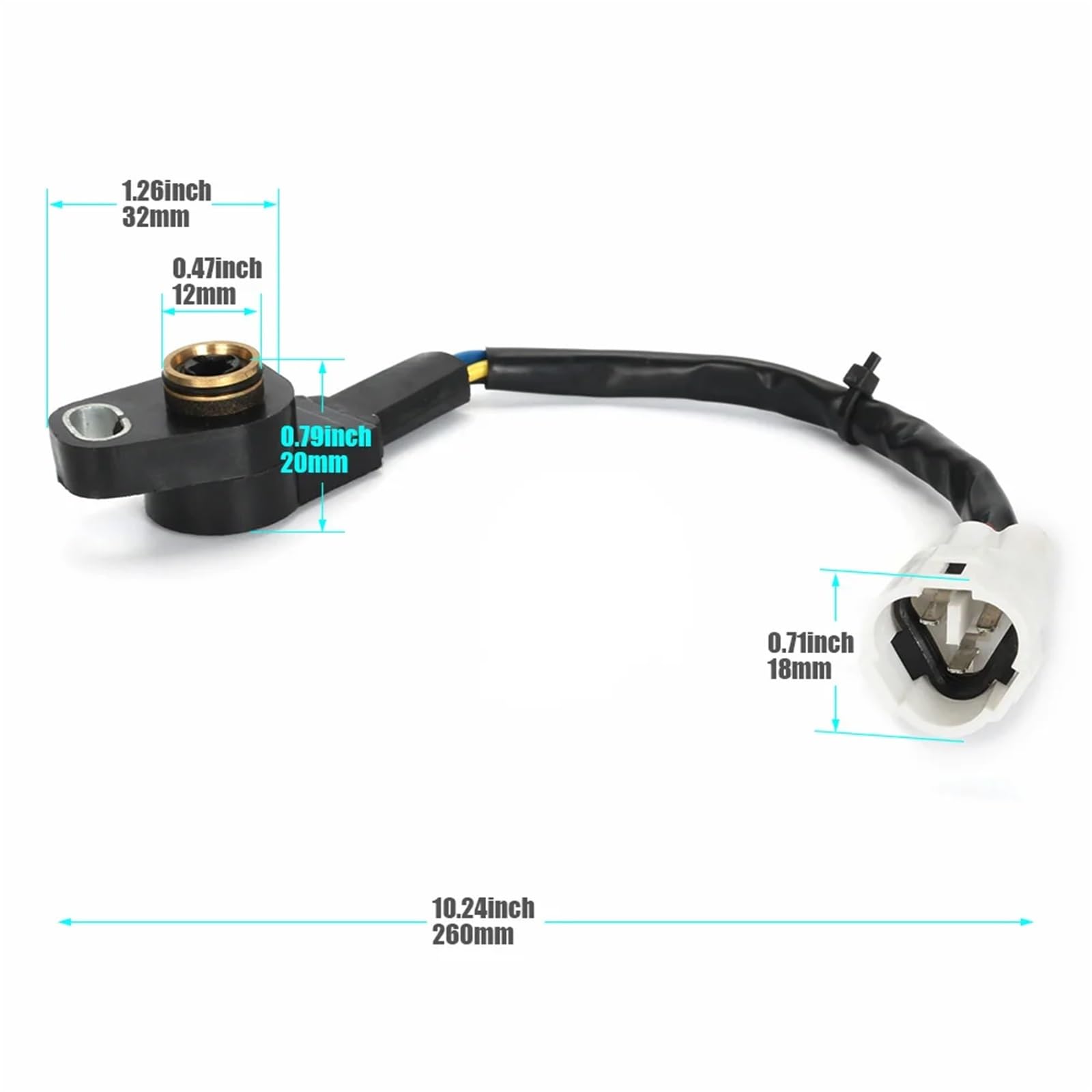 Sensor TPS de posición del acelerador en sentido antihorario 2410342 1204715 1 pieza(2 pcs)