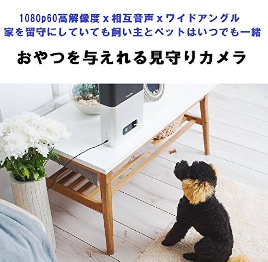 Petcube Bites ペットと会話し、おやつを与えれる見守りカメラ Amazon | Petcube(ペットキューブ) [正規代理店品] Petcube