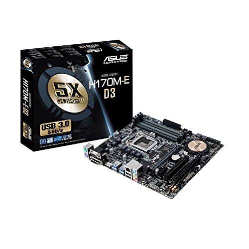 Asus 90MB0B70-M0EAY0 MB Intel 1151 H170M-E D3 M-ATX Mainboard