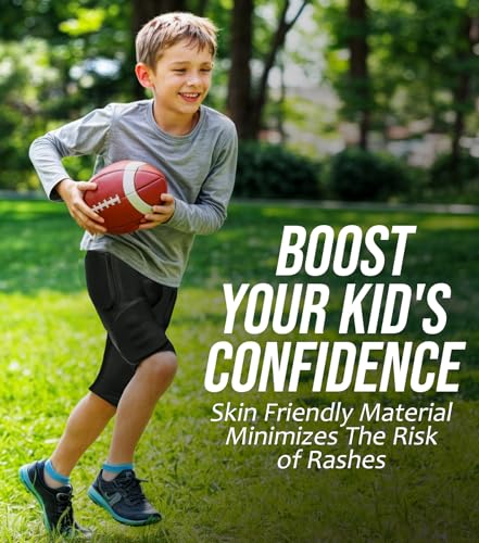 image for Exxact Sports Rebel 5-Pad Youth Football Girdle with Cup Pocket, Light