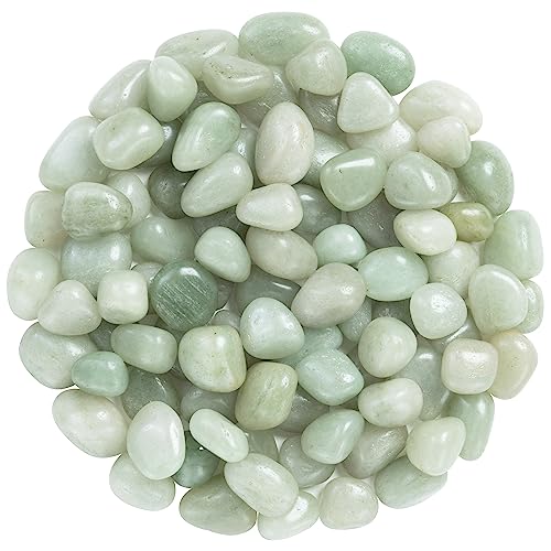 ZAICUS 1lb Green Jade Tumbled Stones...