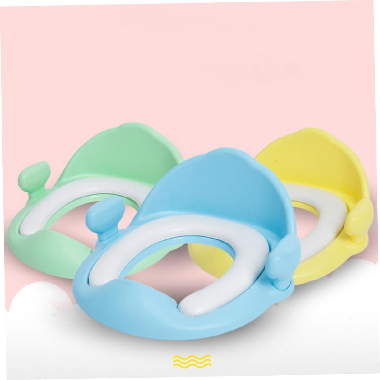 Boy Girl Toilet Trainer Ring Non-slip Surface for Toddlers Environmentally Friendly Compatible with All Toilets Green Training Seat