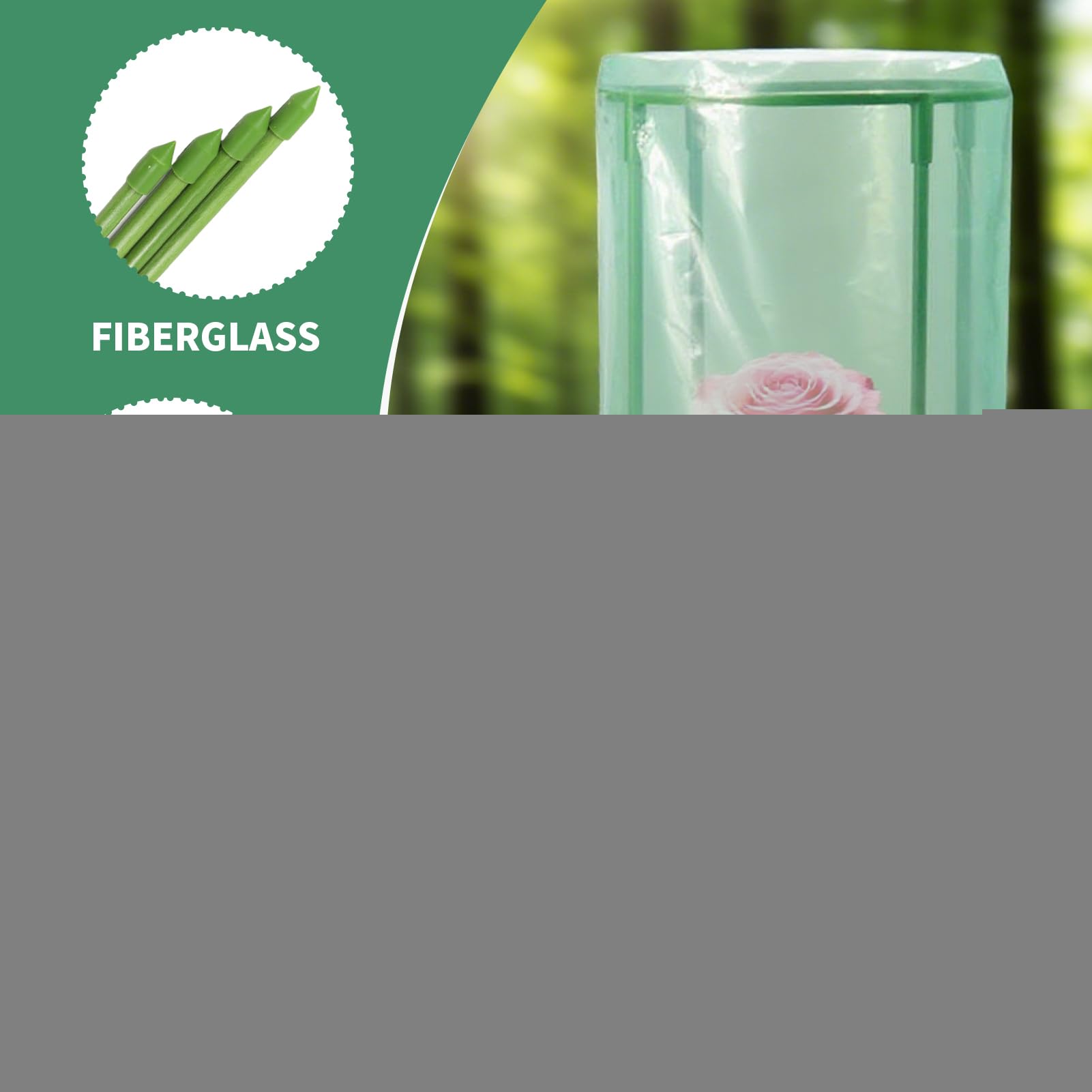 Cloches de Jardin pour de – Lot de 4 Protections réutilisables pour | Cage Dissuasive Les Animaux | Myrtille, Fraise, légumes, Fleurs, Fruits, Jardin