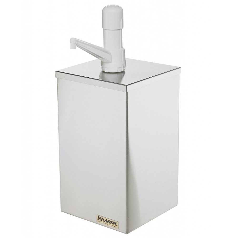 San JamarP9800 EZ-Chill Condiment Pump Box for 1 Gallon Jar