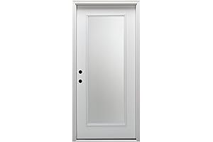 National 28 Inch Fiberglass Smooth Primed Right Hand in-Swing Prehung Front Door