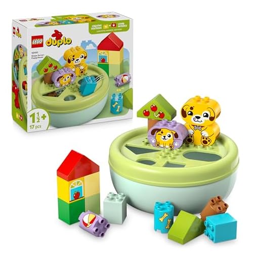 LEGO DUPLO Shape Sorter: Puppy House - Educational Sorting Toy for Toddlers, with Colourful Bricks in Various Shapes - Fine Motor Skill Development Set for 18 Month Old Girls & Boys - 10441