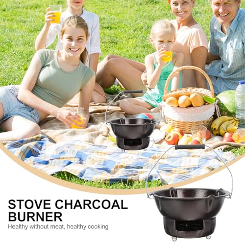 Réchaud de barbecue portable en fonte multifonction et fourneau outdoor - 6