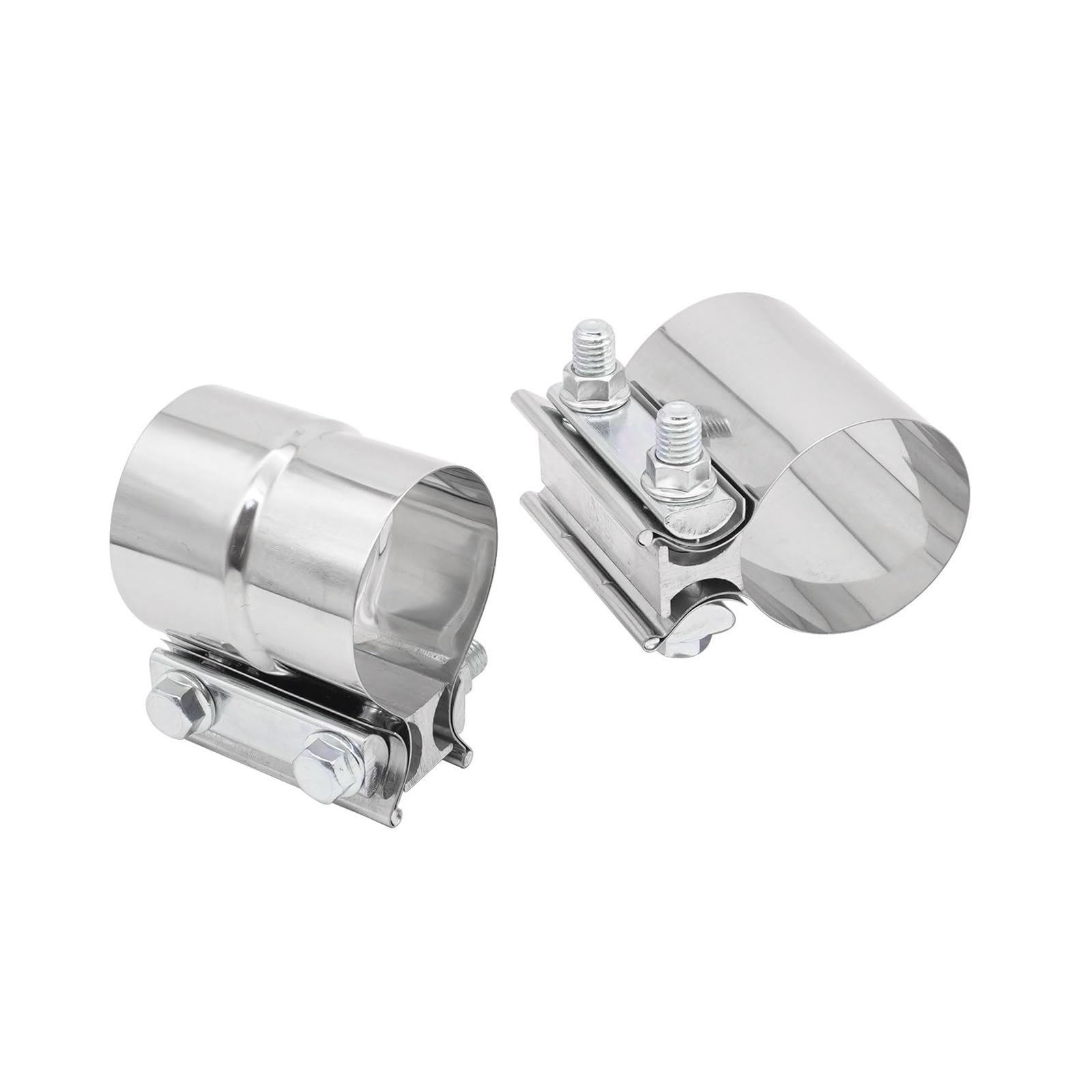 Pengwei 63Mm 1Pc Exhaust Butt Joint Band Clamp 304 Stainless Steel Sleeve Coupler