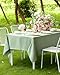 Pureegg Rectangle Linen Tablecloth Waterproof & Stain Resistant, Wrinkle-Free Table Cloth Adds Elegance and Protection, Ideal for Dining, Party, Wedding and Outdoor, 52 x 70 Inch, Sage Green