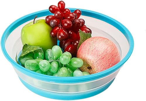 Miniatura 3 de Cubierta plegable para salpicaduras de microondas, cubierta de placa de microondas con ventilación de vapor, silicona y plástico sin BPA (amarillo,