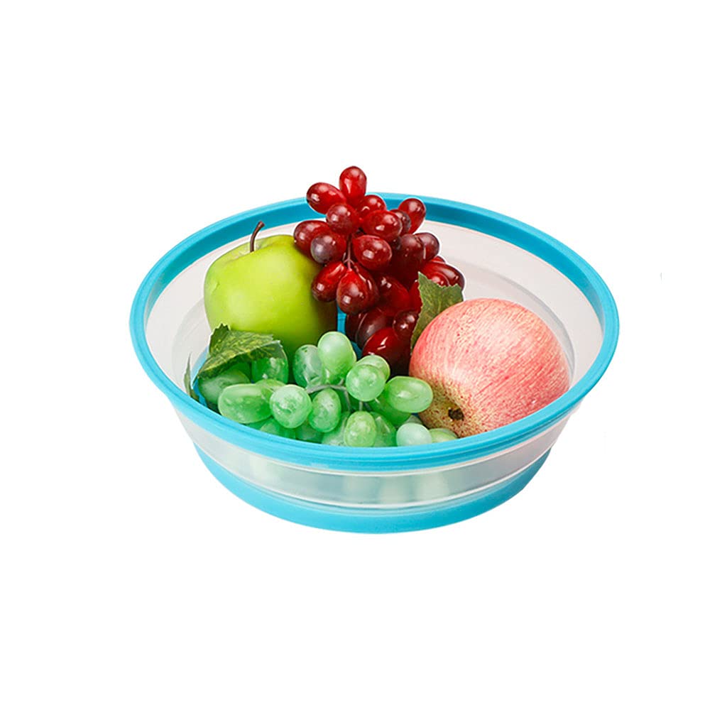 Zusammenklappbare Mikrowellen-Spritzer-Abdeckung, 26,7 cm, spülmaschinenfest, Mikrowellentellerabdeckung mit Dampfauslass, BPA-freies Silikon und Kunststoff (Hellgelb)