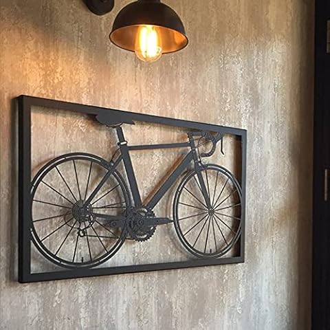 Syina Decoración de bicicleta de metal para pared Cover