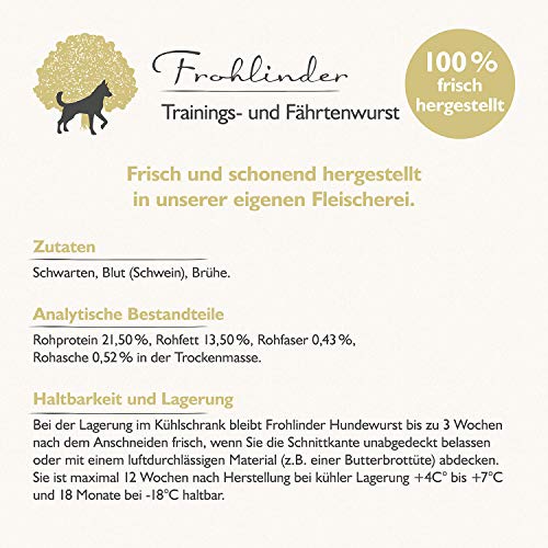 Hundewurst Frohlinder – Natürliche Vollnahrung für Hunde