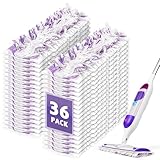 AIR U+ 36 Pack Disposable Power Mop Pads Refills for Swiffer Power Mop, Unscented 14-Layer Thickened Multi-Surface Replacement Mopping Refills Pads for Floor Surface Cleaning