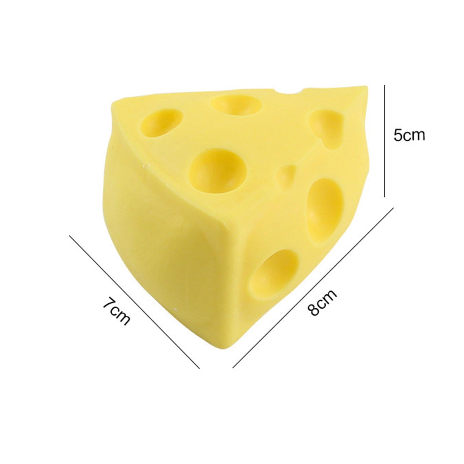 Squishy Formaggio Gigante | Giocattolo Sensoriale Anti-stress A Lenta Risalita | Fidget Food Per Adulti E Bambini, Soffice E Rimbalzante