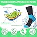 Jiuguva 4 Pairs Waterproof Socks for Men Women Unisex Breathable Outdoor Cycling Wading Running Hiking Skiing Socks(Medium)