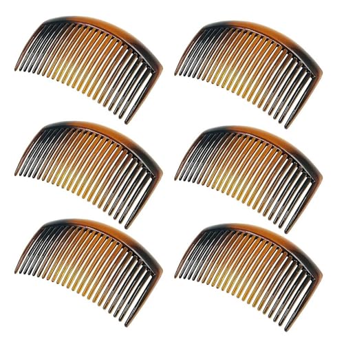 6 Pezzi Pettine per Capelli Laterali, Pettine Francese Fermagli per