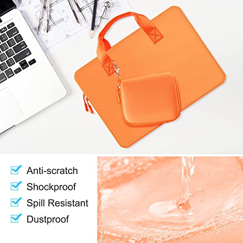 Image of Hseok Laptop Sleeve 13.3-14 inch Case with Small Pouch, Neoprene Computer Bag Compatible with MacBook Neo /Pro 14 M5 /M4 /M3 /M2 /M1, Mac Air /Pro 13.3, XPS 14 and Most 13-14 inch Notebooks,O02G01