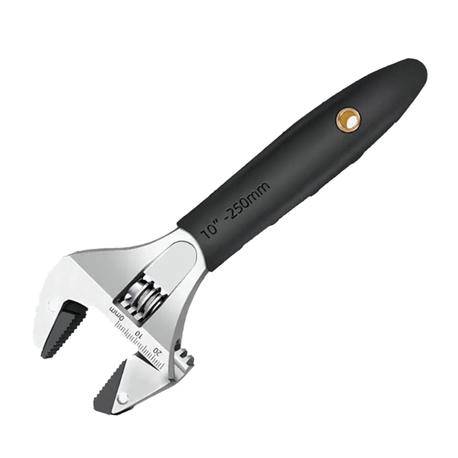 Auyxssz Black Adjustable Ratcheting Wrench Wide Opening Is Durable And Sturdy Handy Tool Home And Garage Needs Is Strong Wear Resistant. Adjustable Ratchet Wrench, 10 Inch