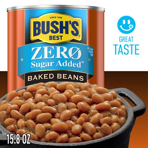 Image of Bush's Best Baked Beans Variety Pack, Seasoned Beans in Savory Sauce for BBQ, Cookouts and Easy Meals, Zero Sugar 16 Ounce and Original 16 Ounce (Variety Pack)