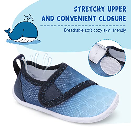 Image of LeIsfIt Toddler Water Shoes Boys Girls Barefoot Aqua Socks Kids Breathable Quick-Dry Swim Shoes for Beach Pool Surf