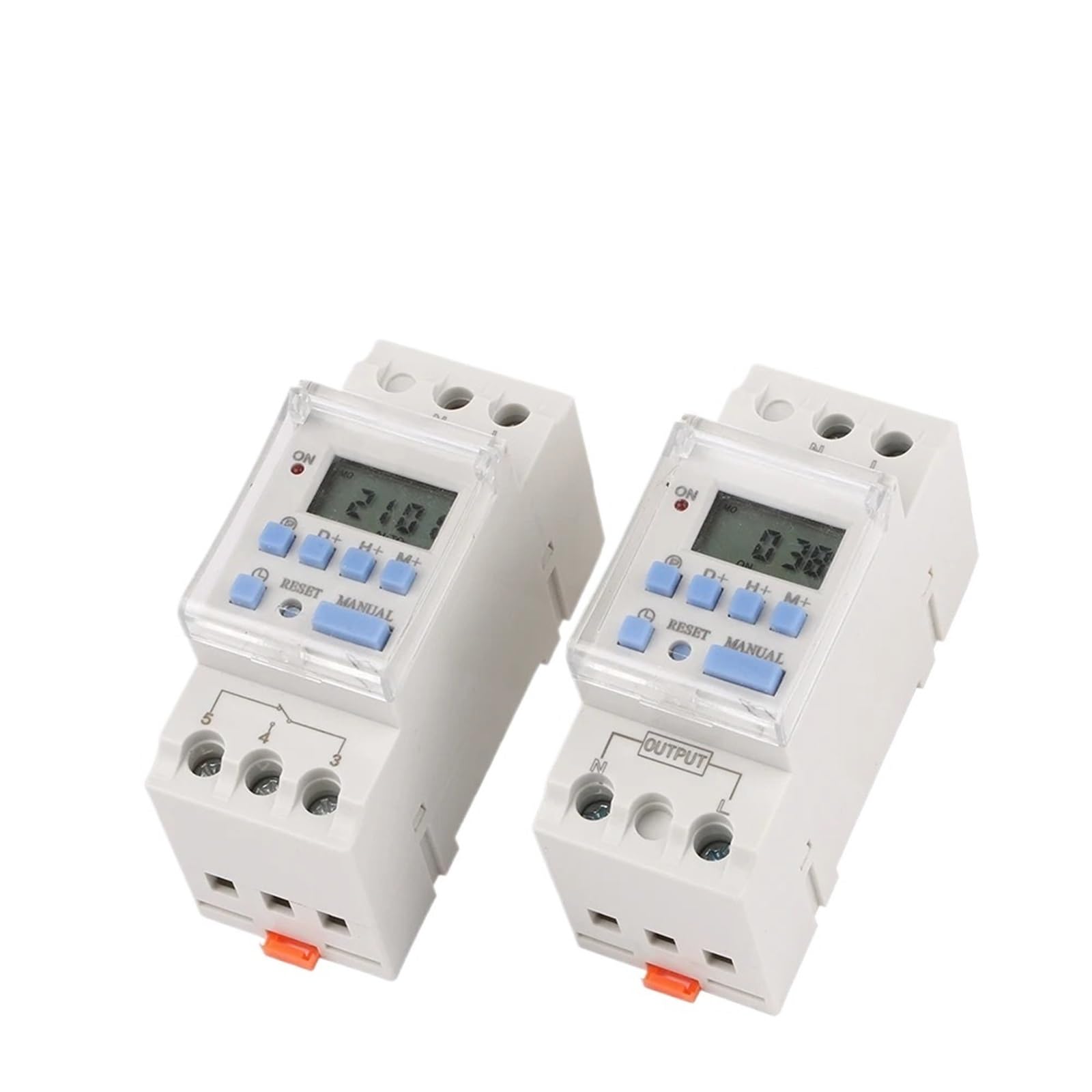 Temporizador Digital AHC30A, 1NO1NC, programable semanalmente, con microordenador, for Carril DIN, 30A, 220V, 230V, 12V, 24V y 110V.(AHC30B,220 V)