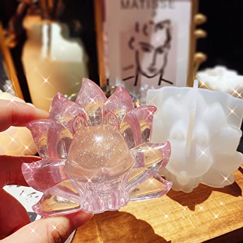 Voyyphixa Fox Resin Mold 3D Animal Nine Tailed Silicone Molds For Epoxy Resin Candle Mold Jewelry Casting Mould Diy Carving Art Aromatherapy Plaster Swing Table Home Decor Crafts Casting #TOP2