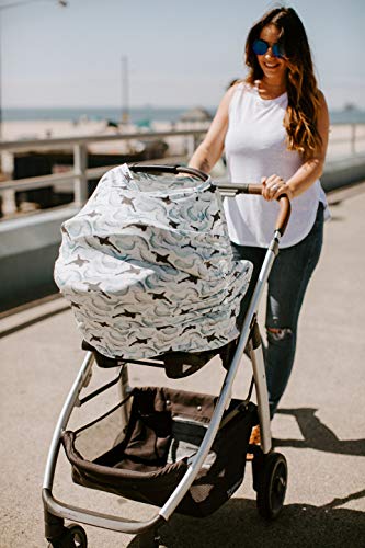 Image of Copper Pearl Nursing Cover for Breastfeeding - Multi-Use Baby Car Seat Canopy, Stroller Shade & Breast Feeding Wrap for Women, Stretchy Breathable Carseat Shawl for Boy or Girl, Kai