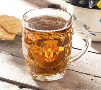 Manchester United Glass Tankard BRIT