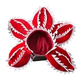 Funny Cat Hat Demogorgon Scary Flower Costume Birthday Pet Accessories Supplies Cute Pet Wear Adjustable Sticker Polyester Material