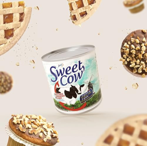 Image of Sweet Cow Sweetened Condensed Milk Creamer (13.23 Oz, Pack of 2) Canned, Leche Condensada