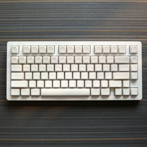 Image of 142 Keys White Jade Keycaps Doubleshot SA Keycap Set Fit for 61 /64 /87 /104 /108 Cherry Mx Switches Mechanical Keyboard