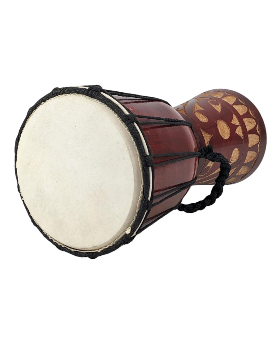 Djembé gravé Motifs ethniques 30cm